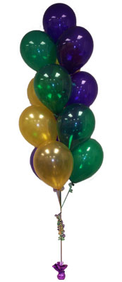 13 adet renkli uan balonlar