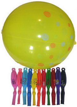 100 adet ( 1 paket ) desenli deiik renklerde punch balon